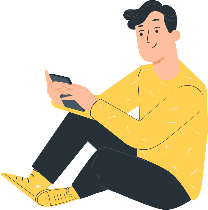 vent out illustration men sharing his thoughts